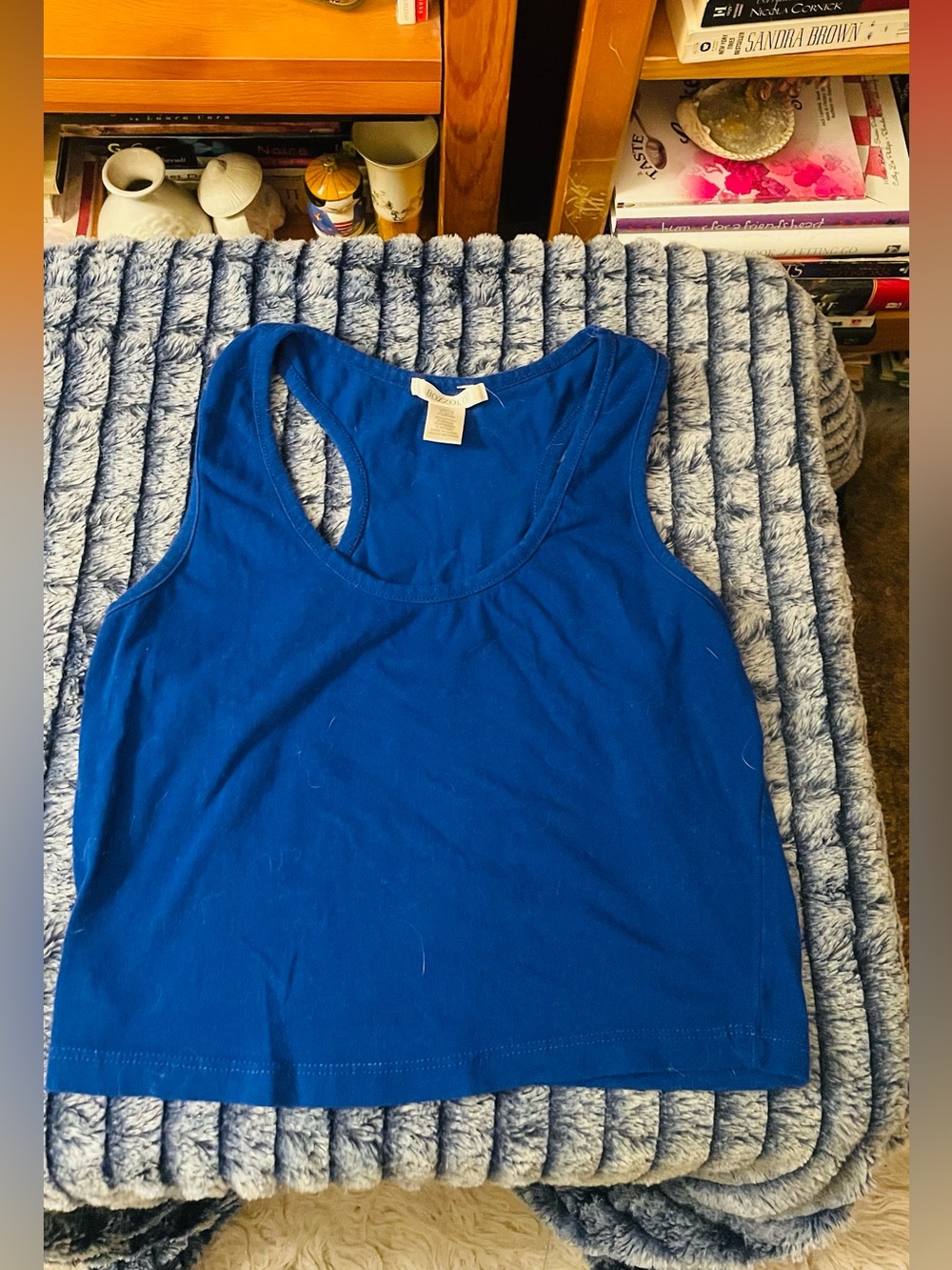 Bozzolo Royal Blue Racerback Crop Tank